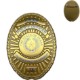 Junior Police Officer Oval Badge, Pin Back