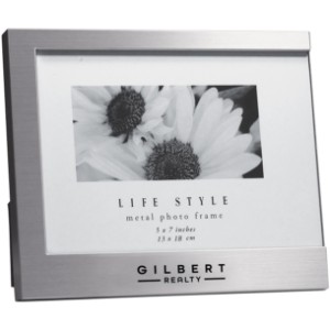C Brushed Aluminum Photo Frame, 5" x 7" - MP4001