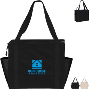 Jeremy™ Deluxe Cotton Canvas Zipper-Close Tote - BA9061