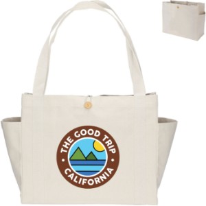 Sandford™ Deluxe Cotton Canvas Tote, Full Color - BA9066