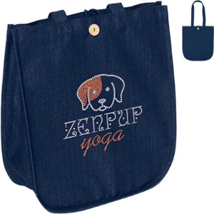 Dan™ Reusable Cotton Denim Tote, Sparkle - BA9069