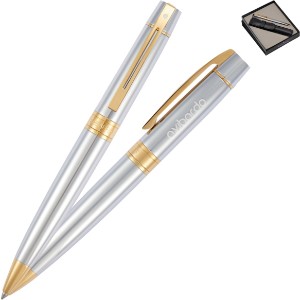 Sheaffer® 300 Ballpoint Pen & Leather Pouch Gift Set - LD1104