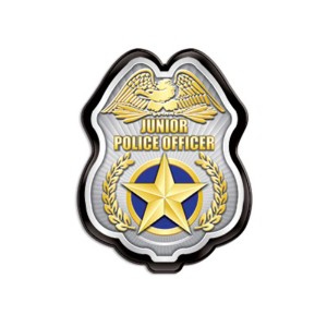 Junior Police Officer Plastic Badge, Pack of 25 - In Stock! - JPB125