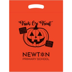 Halloween Trick or Treat Fold-Over Die Cut Bag, 12" x 15" - AB2309