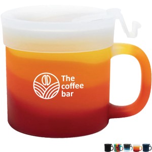 Silipint® Silicone Coffee Mug w/ Flip Lid, 16oz. - GB1306