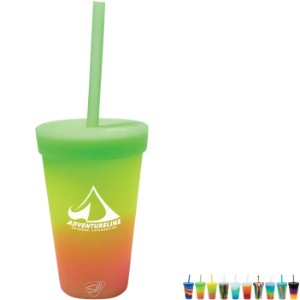Silipint® Silicone Straw Tumbler, 16oz. - GB1307