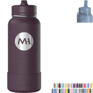 Hydrapeak® Insulated Water Bottle w/ Straw Lid, 32oz. - GB1317