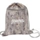 Digital Camo Polyester Drawstring Backpack
