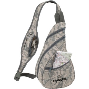 Digital Camo Polyester Cross Body Slingpack - DM5090