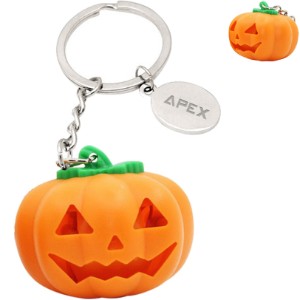 Jack-O-Lantern LED Light & Sound Keychain - DM5095