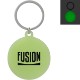 Round Silicone Glow in the Dark Keychain