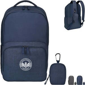 Fletcher Recycled rPET Laptop Backpack & Mini Pouch Bag Charm Set - GM2870