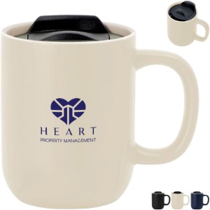 Milo Ceramic Lidded Mug, 12oz. - GM2865