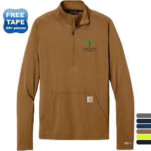 Carhartt Force® 1/2-Zip Poly/Elastane Unisex Grid Fleece - WJ7392