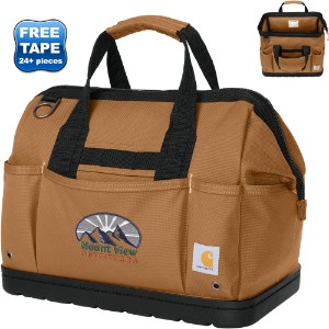 Carhartt® 16" Molded Base Heavyweight Polyester Tool Bag - WJ7393