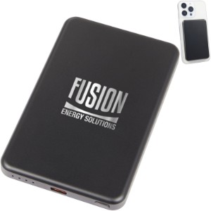 MagClick™ Slim Aluminum Power Bank, 5000mAh - LD1131