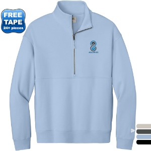 New Era® Heritage Cotton/Poly Fleece Men's 1/2 Zip - WJ7448