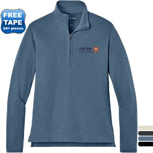 Port Authority® Breakwater Cotton/Poly 1/4 Zip Ladies' Pullover - WJ7465