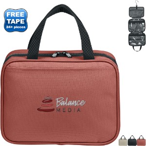Port Authority® Matte Oxford Polyester Hanging Travel Case - WJ7456