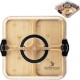 Portable Bamboo Charcuterie Board w/ Lid