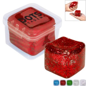 SqueeDoh Glitter Sensory Cube Squishy Toy - HH9000