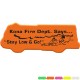 Fire Truck Die Cut Eraser