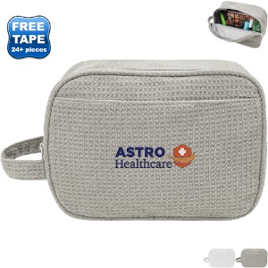 Finley rPET Waffle Knit Toiletry Bag - HT7465