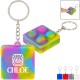 Square Push Pop Key Ring