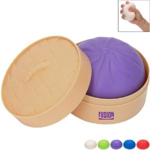 Squishy Dumpling Stress Reliever w/ Steamer Basket - AR2491