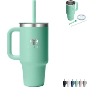 Hydro Flask® Double-Wall Travel Tumbler w/ Clear Lid & Straw, 32oz. - GM2887