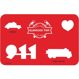 911 Theme Poly Stencil - STN310