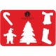 Christmas Holiday Poly Stencil