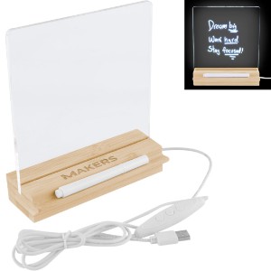 Bamboo & Acrylic Message Board - HT7523