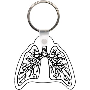 Lungs Soft Vinyl Key Tag - QY4290