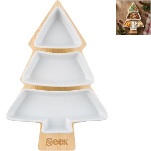 Festive Tree FSC® Bamboo Serving Tray - HT7569