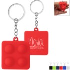 Push Pop Square Stress Reliever Key Chain