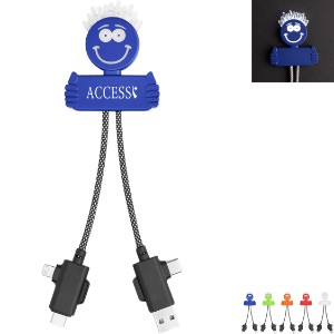 Light Up rABS Multi-Cable Charging Guy - HT7543