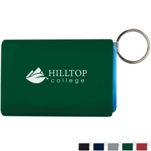 Card Keeper™ Rectangle Card Holder with Key Ring - QY4280