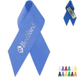 Satin Awareness Ribbon with Pin Backing, 2-1/2" - VR1006
