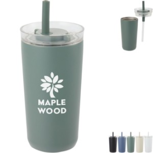 Nina Leakproof Twist & Lock Vacuum Tumbler w/ Straw, 18oz. - LD9042