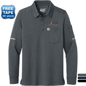 Carhartt® Field & Rescue Poly/Spandex Long Sleeve Unisex Polo - WJ7490
