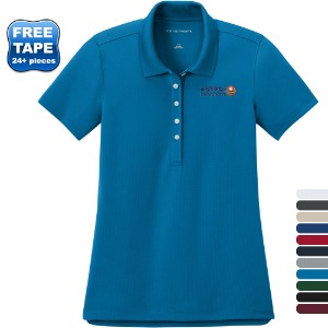 Port Authority® Dry Zone® Poly Jacquard Stain-Release Grid Ladies' Polo - WJ7496
