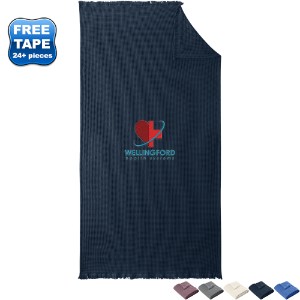 Port Authority Cotton Waffle Weave Throw, 69.5" x 38.5" - WJ7505