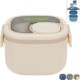 Gourmet Microwaveable Lunch Box w/ Utensils