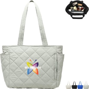 Villa Quilted Nylon Travel Tote - AR2531