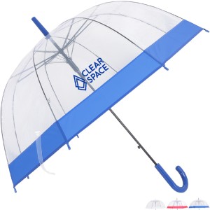 Dome Auto-Open Clear-View Umbrella, 46" Arc - AR2533