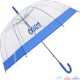 Dome Auto-Open Clear-View Umbrella, 46" Arc
