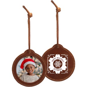 Leather Photo Ornament - IL1155