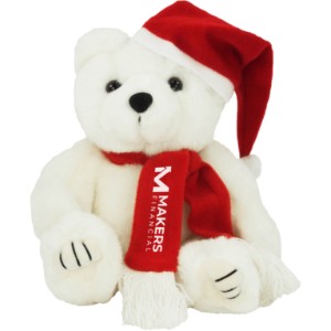 Santa Plush Bear, 8" - YT1420
