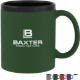 Smooth Rubberized Finish Ceramic Mug, 11oz.